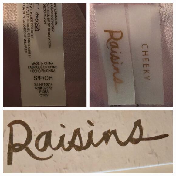 Raisins Garden District Floral Bikini Bottom Size Small - Picture 5 of 6